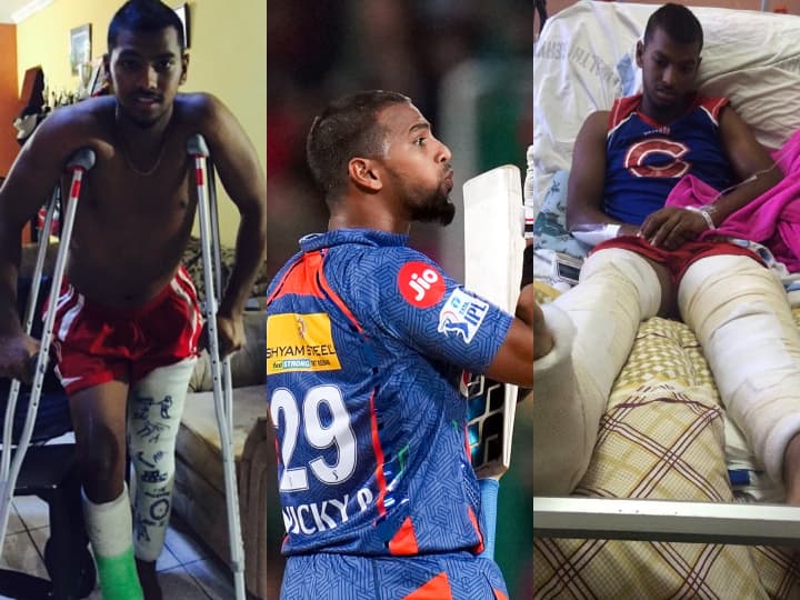 Nicholas Pooran Accident Story: लखनऊ सुपर जायंट्स के निकोलस पूरन ने 10 अप्रैल को RCB के खिलाफ खेले गए मैच में ताबड़तोड़ पारी खेल अपनी टीम को जीत दिलाई थी.