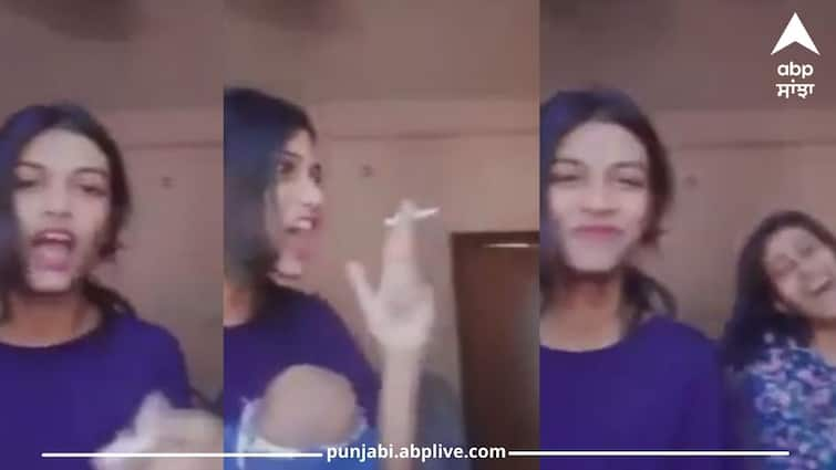 kolkata-minor-girl-singing-national-anthem-with-cigarette-viral-video-police-filed-case Viral Video: ਕੋਲਕਾਤਾ 'ਚ ਲੜਕੀਆਂ ਦਾ ਅਜਿਹਾ ਕਾਰਾ, ਹੱਥ 'ਚ ਸਿਗਰਟ ਲੈ ਕੇ ਗਾਇਆ ਰਾਸ਼ਟਰੀ ਗੀਤ, ਮਾਮਲਾ  ਹੋਇਆ ਦਰਜ, ਜਾਣੋ ਹੁਣ ਕੀ ਹੋਵੇਗਾ...