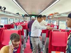 Vande Bharat Express: राजस्थान की पहली वंदे भारत की शुरुआत, देखिए ट्रेन के अंदर की तस्वीरें