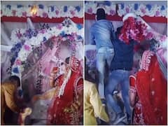 स्टेज पर डांस कर रही थीं दुल्हन, तभी अचानक लग गई आग... वीडियो में देखिए आगे क्या हुआ?