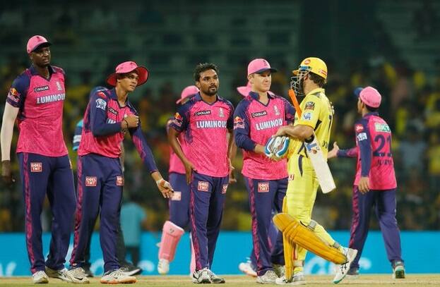 RR vs CSK:  Rajasthan Royals breach Chepauk citadel, defeat Chennai Super Kings 3 runs RR vs CSK: રાજસ્થાને રચ્યો ઇતિહાસ, 15 વર્ષ બાદ CSKને ચેપોકમા આપી હાર