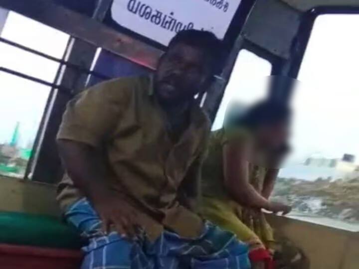 Madurai man  violated woman in a Madurai private bus caused a stir  the video is going viral on social media TNN Crime : மதுரையில் பேருந்தில் பெண்ணிடம் அத்துமீறிய நபரால் பரபரப்பு