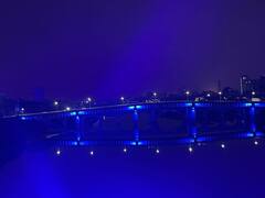 Thane: डॉ. बाबासाहेब आंबेडकर जयंतीच्या पार्श्वभूमीवर ठाणे निळ्या रंगानं उजळलं