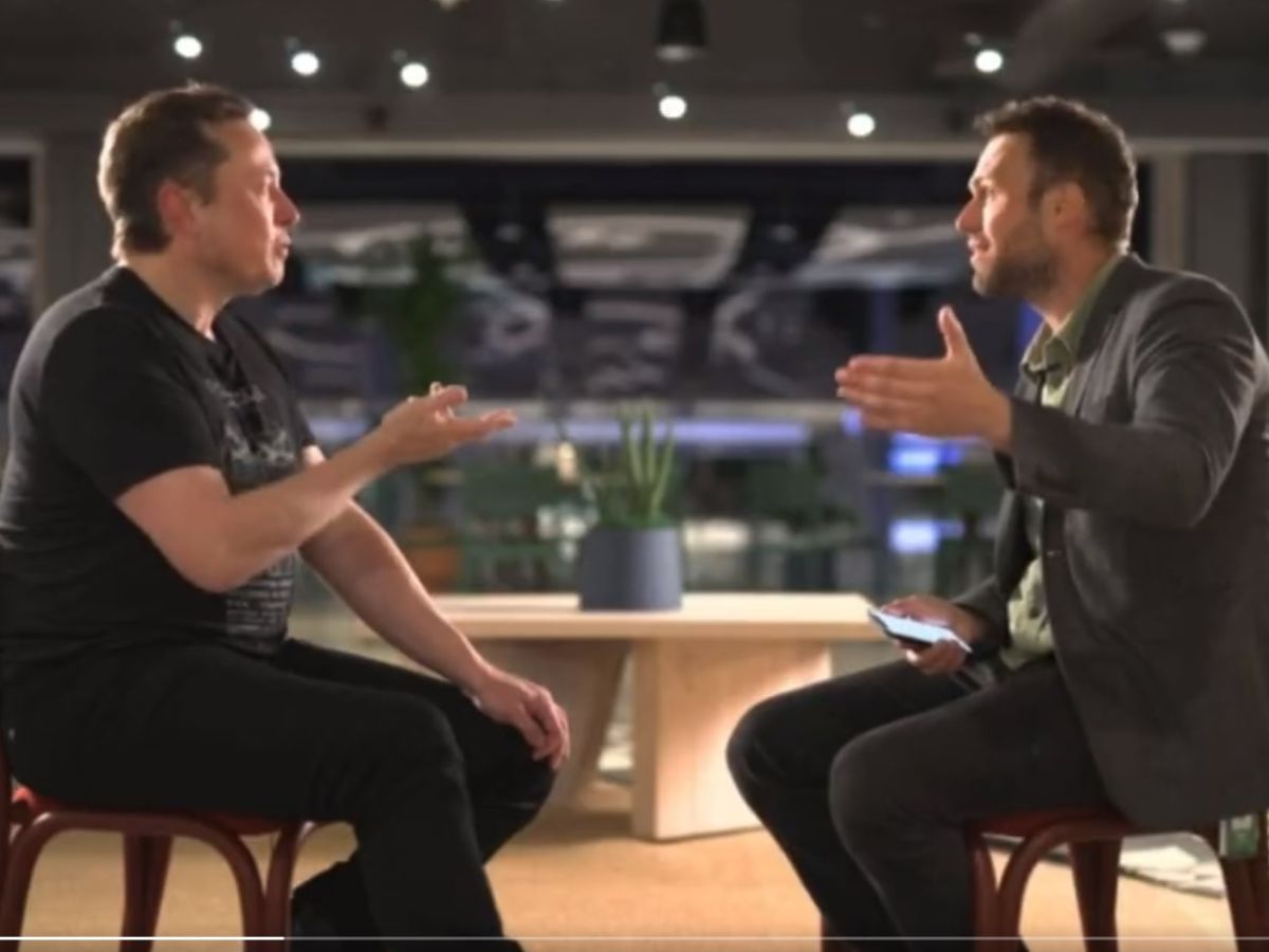 బీబీసీ రిపోర్టర్ ప్రశ్నపై మస్క్ అసహనం, అబద్ధం ఆడుతున్నారంటూ ఆగ్రహం Elon Musk Accuses BBC Reporter of Lying in Viral Interview Video బీబీసీ రిపోర్టర్ ప్రశ్నపై మస్క్ అసహనం, అబద్ధం ఆడుతున్నారంటూ ఆగ్రహం