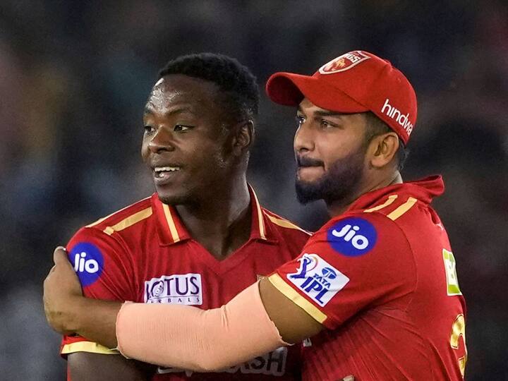 Punjab King’s speedster Kagiso Rabada created history as he became the quickest bowler to scalp 100 wickets in the IPL. He reached his milestone when he picked the wicket of Wriddhiman Saha during the match against Gujarat Titans at the IS Bindra Stadium. (PTI)