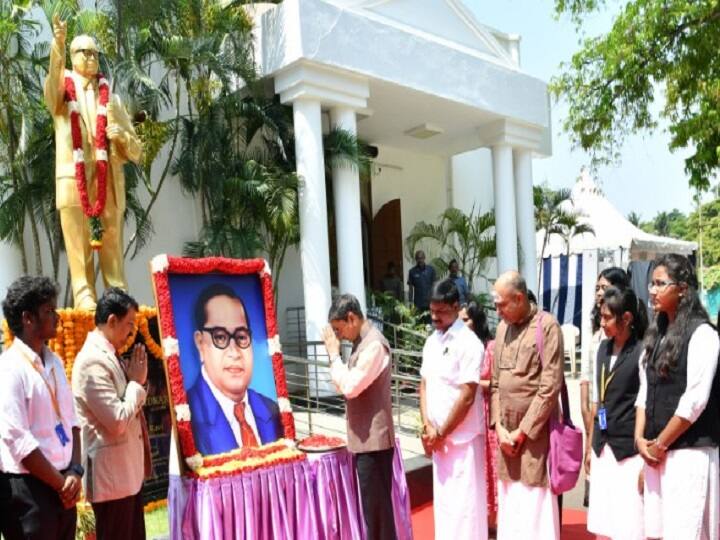 Tamil Nadu Governor R N Ravi heaps praise on DR B R Ambedkar on his133rd birth anniversary சாதி அமைப்பை அழிப்பதற்காக வாழ்நாள் முழுவதையும் அர்ப்பணித்தவரை சாதி தலைவராக பார்க்கின்றனர் - அம்பேத்கர் குறித்து தமிழ்நாடு ஆளுநர்..!