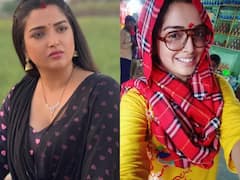 भंडारा खाने पहुंची आम्रपाली दुबे को मिली निराशा, मंदिर से निकलते ही घटी एक और दुर्घटना