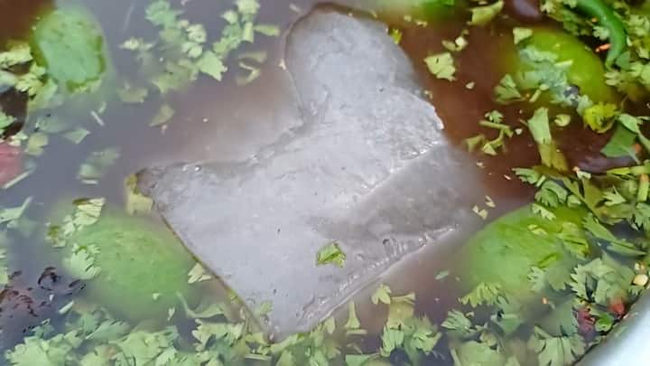 মুচমুচে ফুচকার মধ্যে বরফ-ঠান্ডা জলে জ্বালা জুড়োচ্ছে ফুচকা প্রেমীদের।