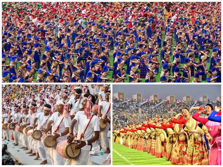 11,304 dancers and drummers performed 'Bihu' dance and played 'dhol' setting a Guinness World Record on Thursday in Assam's Guwahati.