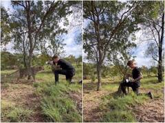 वाइल्डलाइफ फोटोग्राफर से अचानक गले लगा चीता, नजारा देख फटी रह जाएंगी आंखें