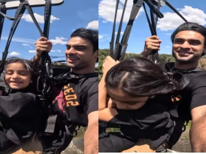 Mollywood actor Tovino Thomas makes an adventure ride with his daughter Izza in Zimbabwe river Watch Video: ஜிம்பாப்வே ஆற்றில் த்ரில்லிங் அட்வென்சர்... மகளுடன் என்ஜாய் செய்யும் டோவினோ தாமஸ்..!