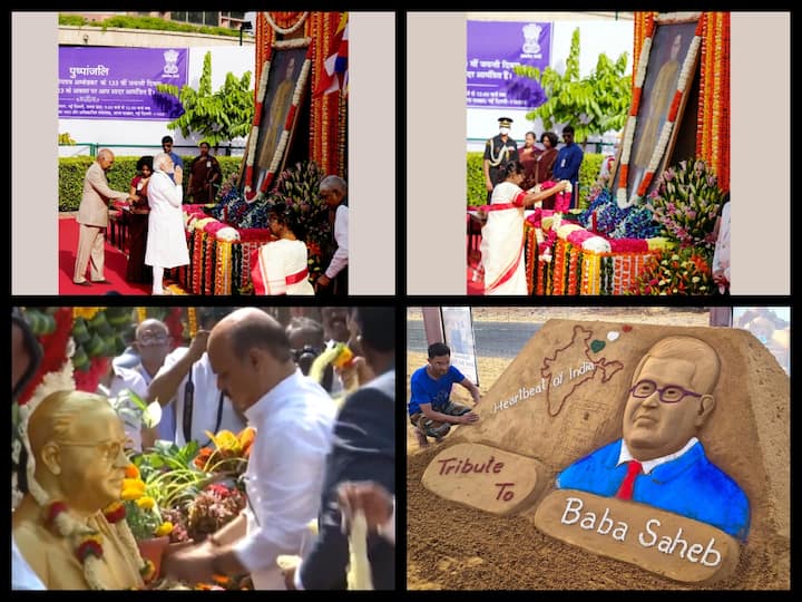 Leaders from across the nation paid floral tributes to the 'Father of the Indian Constitution' on Friday on the occasion of Ambedkar Jayanti.