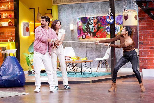 Nikki Tamboli treated her fans to pics from BTS of an upcoming reality show