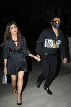 In Pics: पति Raj Kundra के साथ डिनर डेट पर निकलीं Shilpa Shetty, ब्लैक ड्रेस में दिखा एक्ट्रेस का ग्लैमरस लुक