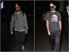 ग्रे आउटफिट में ट्वीनिंग करते एयरपोर्ट पर स्पॉट हुए Katrina Kaif-Vicky Kaushal, फैंस के साथ जमकर क्लिक कराईं तस्वीरें
