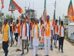 Telangana: BJP Holds March Against KCR Government Over 'Unemployment' In Hanumakonda