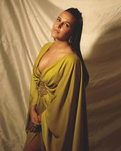 Neha Dhupia Glams Up In An Olive Green Outfit. Take A Look