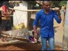 एम्बुलेंस के इंतजार ने ग्रामीणों को बनाया लाचार, बच्चे को खाट पर लादकर 10 km पैदल चले घरवाले