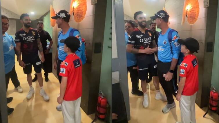 IPL 2023: Ricky Ponting son in awe of Virat Kohli ahead of RCB vs DC match IPL 2023: বাবা সর্বকালের অন্যতম সেরা ক্রিকেটার, তাও কোহলিকে দেখে মন্ত্রমুগ্ধ পন্টিংপুত্র