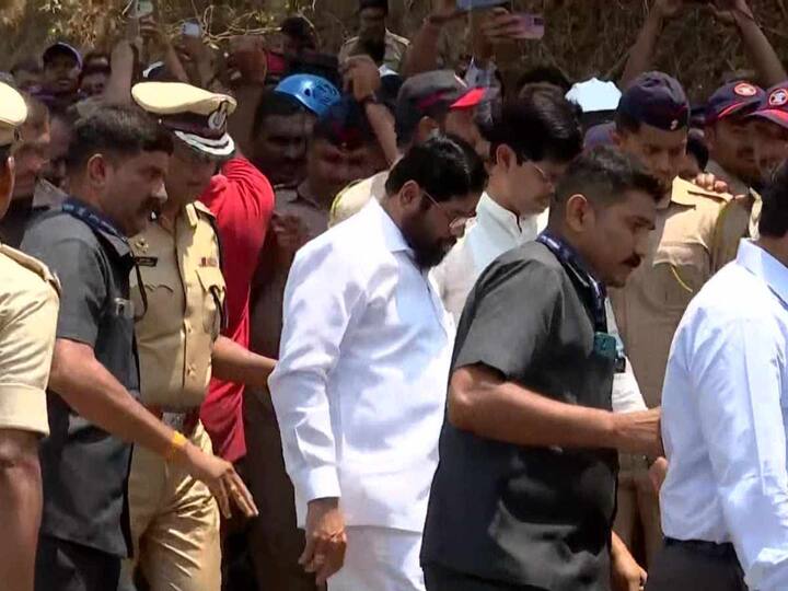 After meeting the victims of the incident, Maharashtra CM Eknath Shinde arrived at Raigad's Khopoli area, where the incident took place, to take stock of the situation. (Image: ANI )