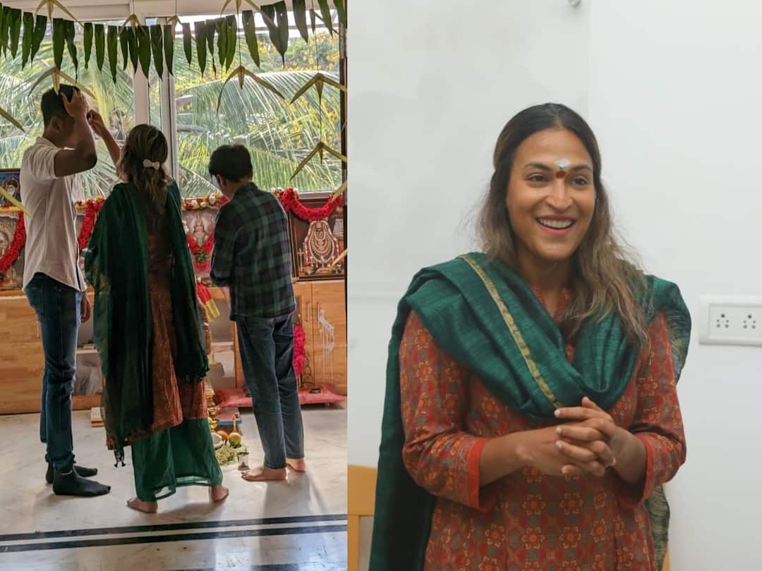 Aishwarya Rajinikanth celebrates Tamil New year with her sons yathra linga and lal salaam movie crew Aishwarya Rajinikanth: 'என் உலகம்.. என் வேலை.. மகன்கள்..' லால் சலாம் குழுவுடன் தமிழ் புத்தாண்டு கொண்டாடிய ஐஸ்வர்யா ரஜினிகாந்த்..!