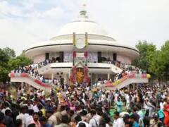 In Pics: अंबेडकर जयंती पर महू में राजनीतिक पार्टियों का जमावड़ा, 16 फीसद वोट बैंक को साधने की कोशिश, देखें तस्वीरें