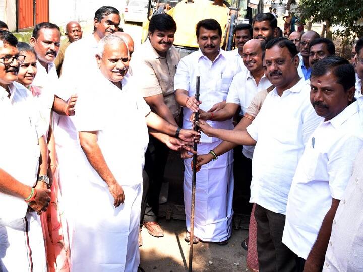 Minister Senthil Balaji inaugurated projects for Karur assembly constituencies at estimated cost of Rs.10.55 cr ரூ.10.55 கோடி மதிப்பீட்டில் கரூர் தொகுதிக்கு திட்டப்பணிகள்.. தொடங்கி வைத்த அமைச்சர் செந்தில் பாலாஜி!