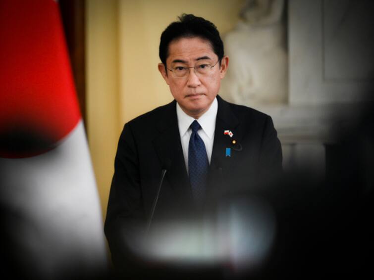 Japan PM Kishida Evacuated As Explosion Heard Ahead Of Speech In Wakayama Report Japan PM Kishida Unhurt After Explosion During Speech, Suspect Arrested