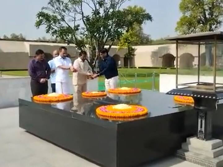 BJP Protest against Arvind Kejriwal at Rajghat Virendra Sachdeva prays for delhi CM sanity Delhi Liquor Policy Case: BJP प्रदेश अध्यक्ष ने राजघाट जाकर CM अरविंद केजरीवाल के लिए की प्रार्थना, बोले- 'भगवान उन्हें...'