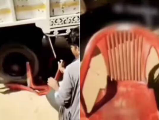 vehicle-passed-over-a-plastic-chair-to-check-its-strength-in-viral-video ਹੈਰਾਨ ਕਰਨ ਵਾਲੇ ਤਰੀਕੇ ਨਾਲ ਕੁਰਸੀ ਦੀ ਮਜਬੂਤੀ ਚੈਕ ਕਰ ਰਿਹਾ ਸੀ ਦੁਕਾਨਦਾਰ, ਤੁਸੀਂ ਸ਼ਾਇਦ ਪਹਿਲਾਂ ਕਦੇ ਦੇਖਿਆ ਹੋਵੇਗਾ