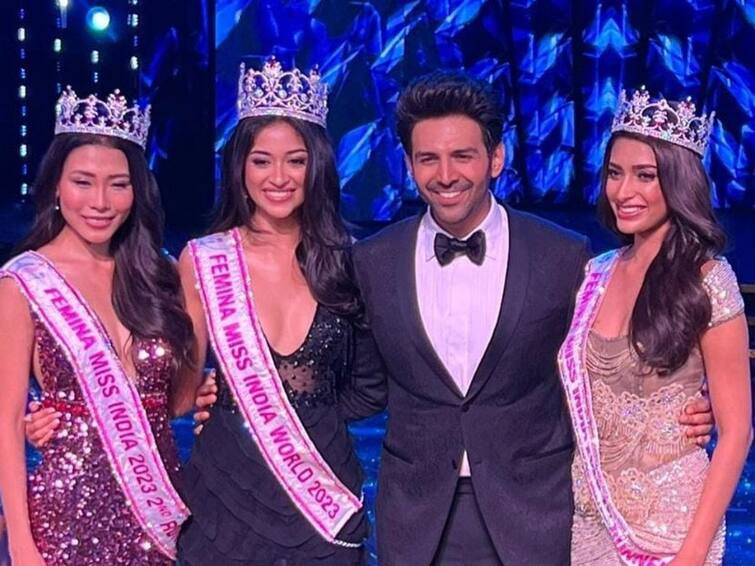 Bollywood Actor Kartik Aaryan congratulates Femina Miss India 2023 winner, runners-up Kartik Aaryan: 'আমি সম্মানিত...', ফেমিনা মিস ইন্ডিয়ার বিজয়ীদের সঙ্গে ছবি পোস্ট করে শুভেচ্ছাবার্তা কার্তিকের