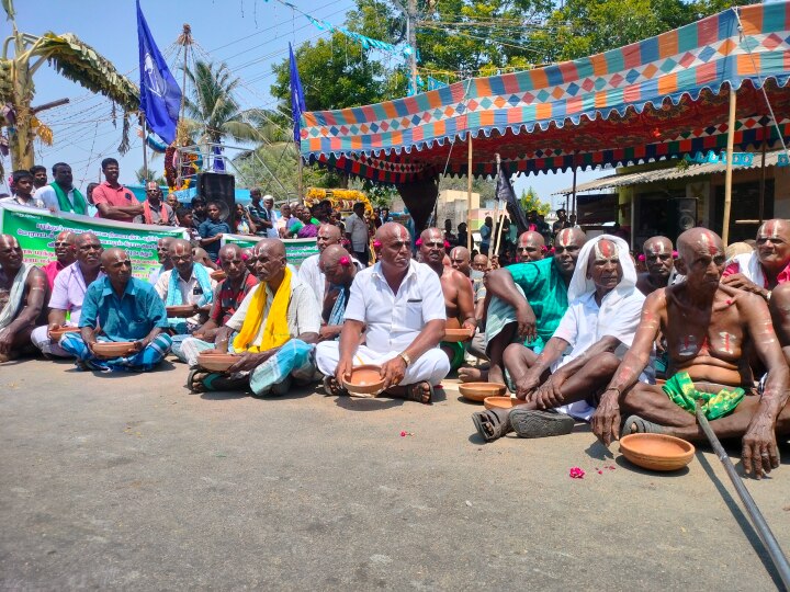 264-வது நாளாக நீளும் பரந்தூர் விமான நிலையம் விவகாரம்.. மொட்டை அடித்து, திருவோடு ஏந்தி மக்கள் போராட்டம்..!