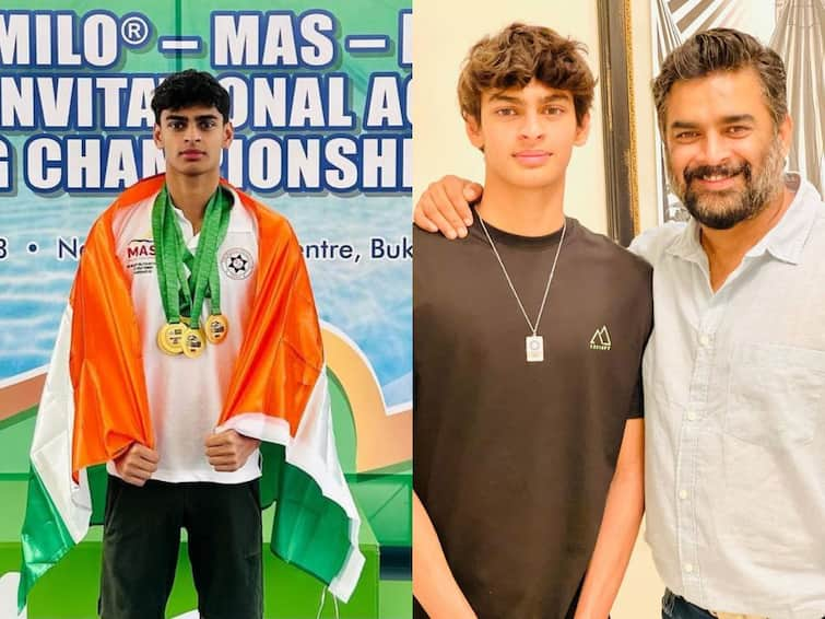 Actor R Madhavan’s Son Vedaant Wins 5 Gold Medals In Swimming, Proud Father Pens A Sweet Note Vedaant: সাঁতারে ৫টি স্বর্ণপদক জয় ছেলে বেদান্তের, সোশ্যাল মিডিয়ায় উচ্ছ্বসিত, গর্বিত বাবা মাধবন