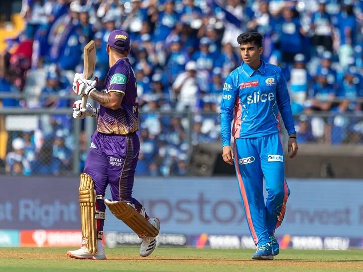 Nitish Rana Angry on Hrithik Shokeen in KKR vs MI IPl 2023 match Watch: मुंबई इंडियंस के गेंदबाज पर जमकर भड़क उठे KKR कप्तान नितीश राणा, जानें क्या है पूरा माजरा