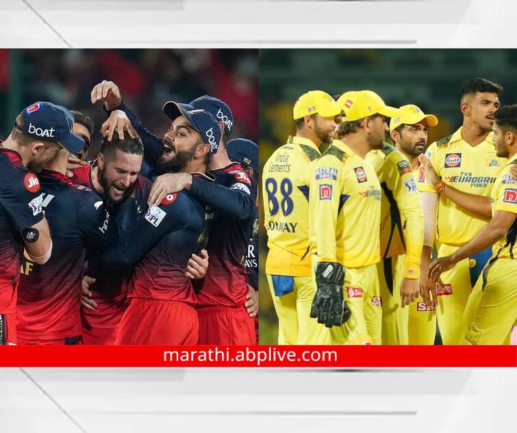 CSK vs RCB Playing 11 Playing 11 Chennai Super Kings vs Royal Challengers Bangalore Match 24 of IPL 2023 Wankhede Pitch Report 2023 ipl live marathi news CSK vs RCB Playing 11: धोनी विरुद्ध कोहली; हे 11 खेळाडू मैदानात उतरणार; खेळपट्टी कशी आहे? वाचा सविस्तर