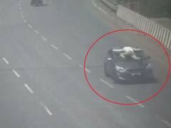 नशे में 20 किमी तक सिपाही को बोनट पर घसीटा, हैरान कर देगा वीडियो, देखिए