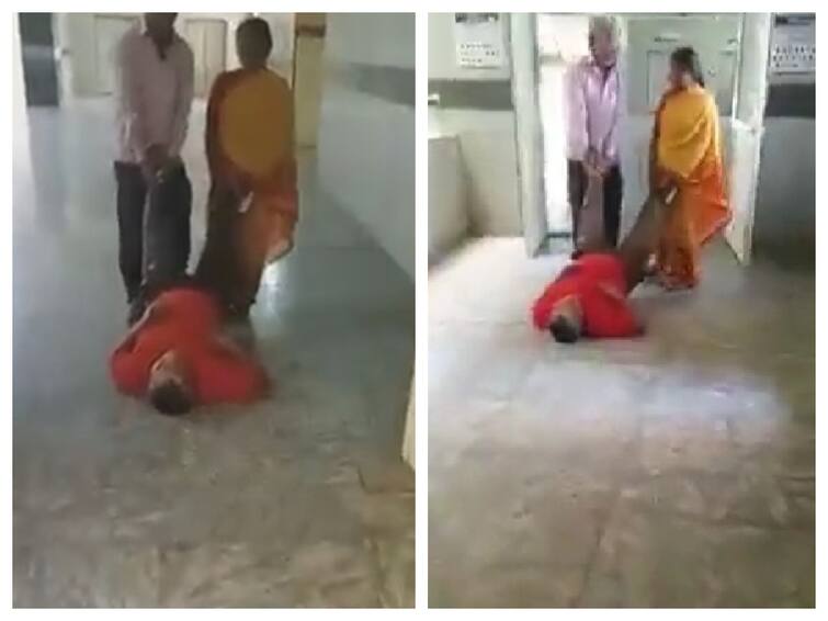 Shocking Video telagana patient dragged in hospital corridor video has viral Shocking Video: மருத்துவமனையில் நோயாளியை தரதரவென இழுத்து செல்லும் அவலம்.! நெஞ்சை பதற வைக்கும் வீடியோ..!