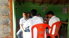 CBI অভিযান চলাকালীন বিধায়ক জীবনকৃ্ষ্ণর বাড়ির সামনে হাজির তৃণমূল নেতারা