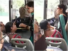 DTC बस में सफर के दौरान सीट के लिए भिड़ीं दो महिलाएं, वीडियो देख रह जाएंगे हैरान