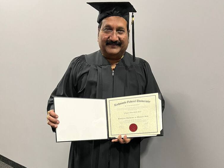 singer mano received doctorate from richmond gabriel university Singer Mano: ప్రముఖ గాయకుడు మనోకు గౌరవ డాక్టరేటు ప్రదానం చేసిన రిచ్‌మండ్ గాబ్రియేల్ యూనివర్శిటీ