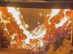 Rice Mill Fire: दुर्ग में राइस मिल में लगी भीषण आग, लाखों का धान और बारदाने जलकर खाक, देखें तस्वीरें