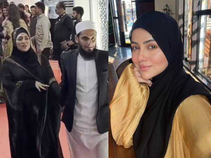 Pregnant Sana Khan husband Anas Sayyed was trolled for dragging her at the Iftaar Party Actress broke the silence पार्टी में प्रेग्नेंट सना खान को जल्दबाजी में ले जाने के लिए ट्रोल हो रहे पति अनस, अब एक्ट्रेस ने तोड़ी चुप्पी