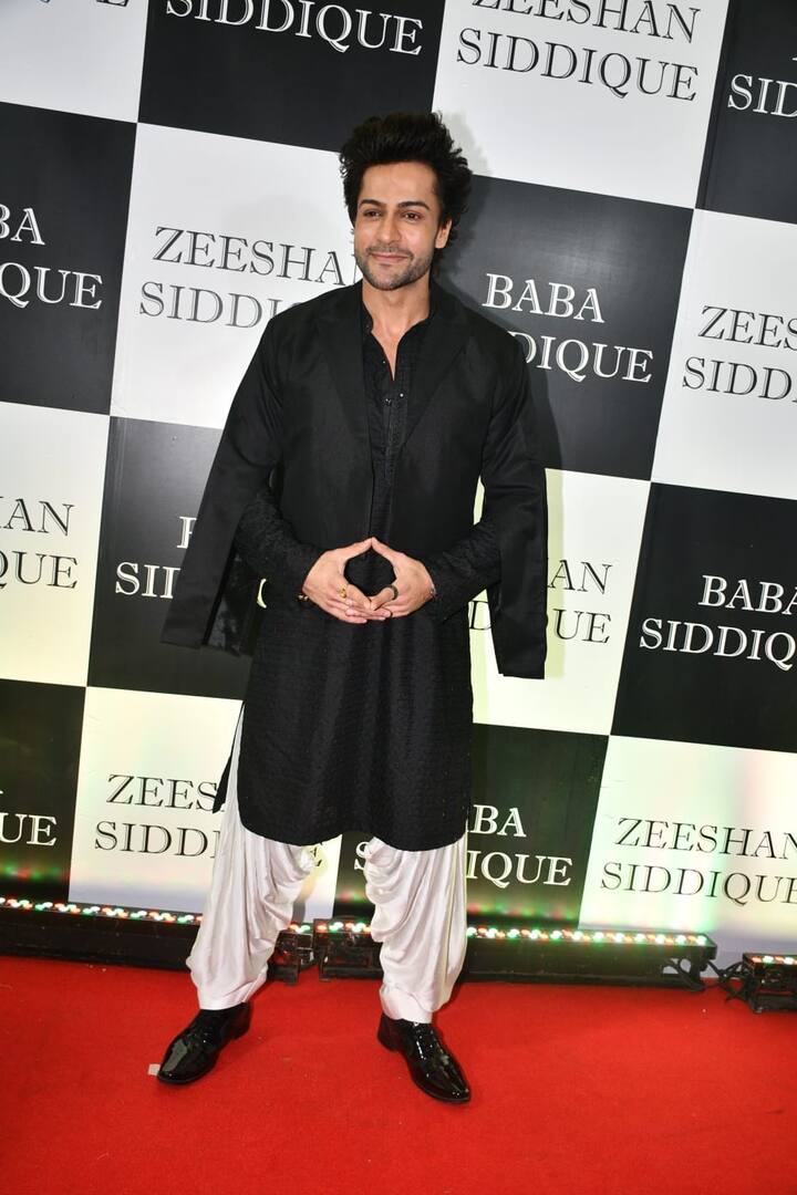 TV actor and 'Bigg Boss 15' fame Shalin Bhanot marked his presence in a black and white pathani suit with a modern twist.