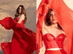 Miesha iyer Photos: લાલ પરી બની મીશા અય્યરે રણમાં કરાવ્યુ કિલર ફોટોશૂટ, તસવીરોએ ચઢાવ્યો ઇન્ટરનેટનો પારો