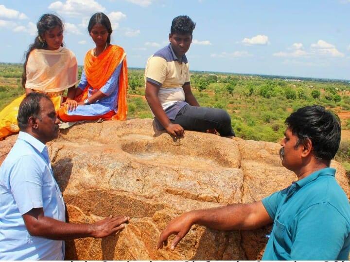 8-thousand-year-old Neolithic grain-grinding system was discovered in Madurai TNN மதுரையில் 8 ஆயிரம் ஆண்டுகள் பழமையான, புதிய கற்காலத்தில் தானியங்களை அரைப்பதற்கான அமைப்பு கண்டுபிடிப்பு