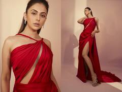 Rakul Rreet Singh: రెడ్ డ్రెస్ లో రకుల్ ప్రీత్ ఒయ్యారాలు