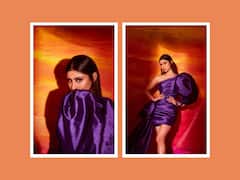 Mouni Roy Raises Temperature In a Purple Outfit