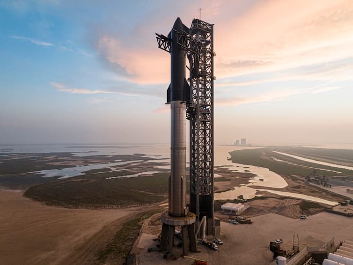 Starship has been fully stacked at Starbase, one of the world's first commercial spaceports designed for orbital missions. SpaceX will launch Starship from Starbase on Monday, April 17, 2023. (Photo: Twitter/@SpaceX)