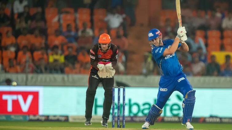 IPL 2023: Cameron Green scores brilliant fifty as Mumbai Indians give Sunrisers Hyderabad target of 193 SRH vs MI, 1st Innings: গ্রিনের দুরন্ত অর্ধশতরান, সঙ্গ দিলেন তিলক, সানরাইজার্সকে ১৯৩ রানের টার্গেট দিল মুম্বই