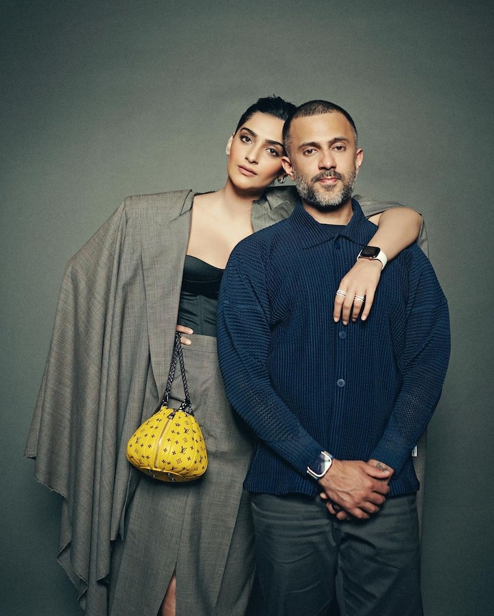 Both of them were all set for the launch event in Mumbai and they posed gracefully as they were being clicked. Sharing the pictures on Instagram, Sonam wrote,